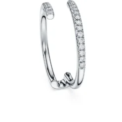 Anello a fascia aperta Eternity