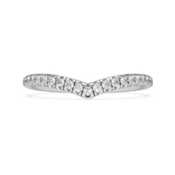 Anello a fascia a V Eternity
