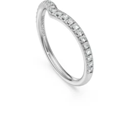 Anello a fascia a V Eternity