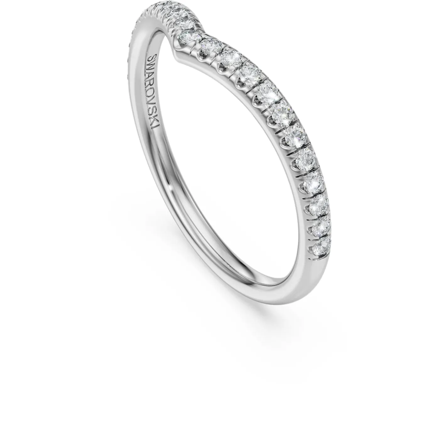 Anello a fascia a V Eternity