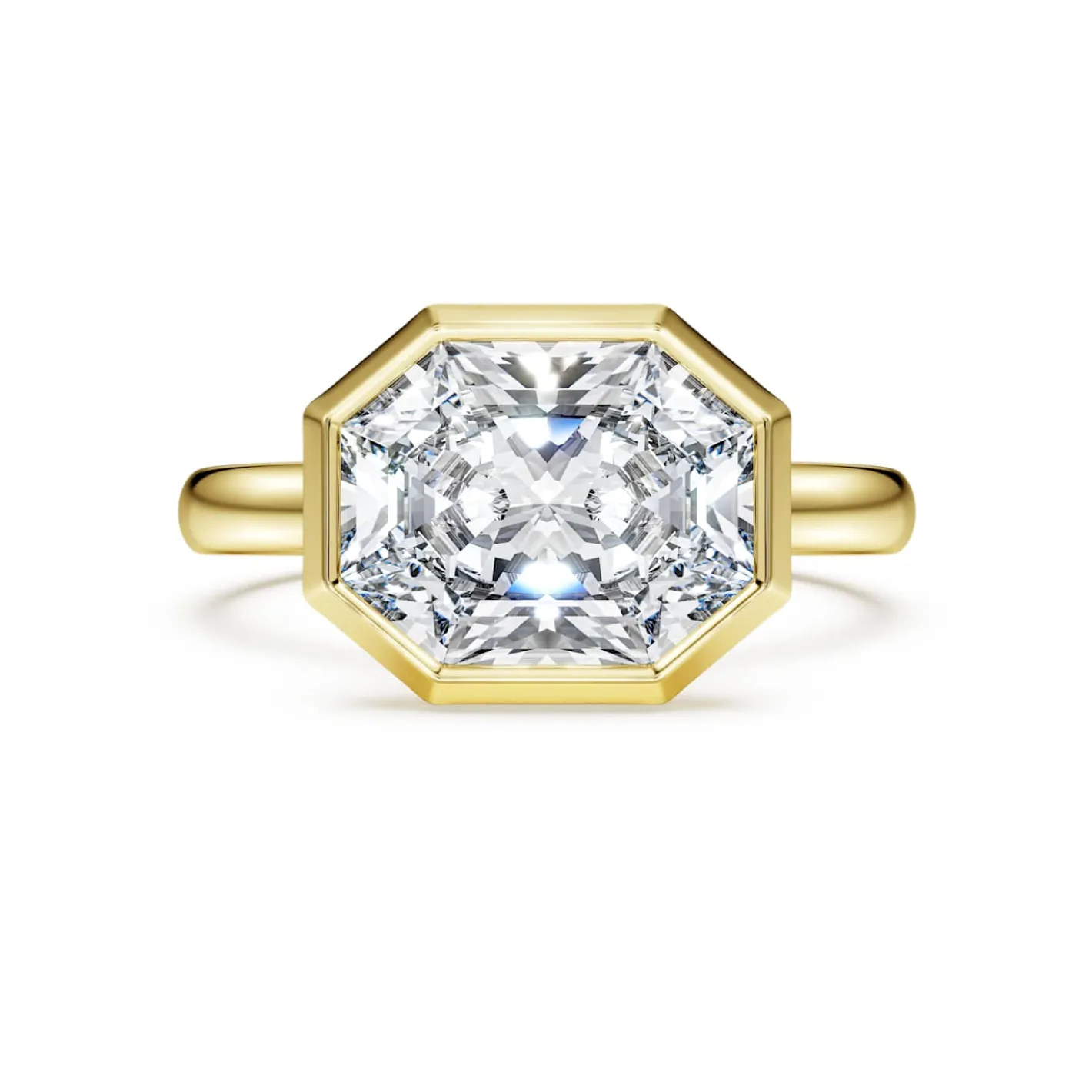 Anello con castone Octagon