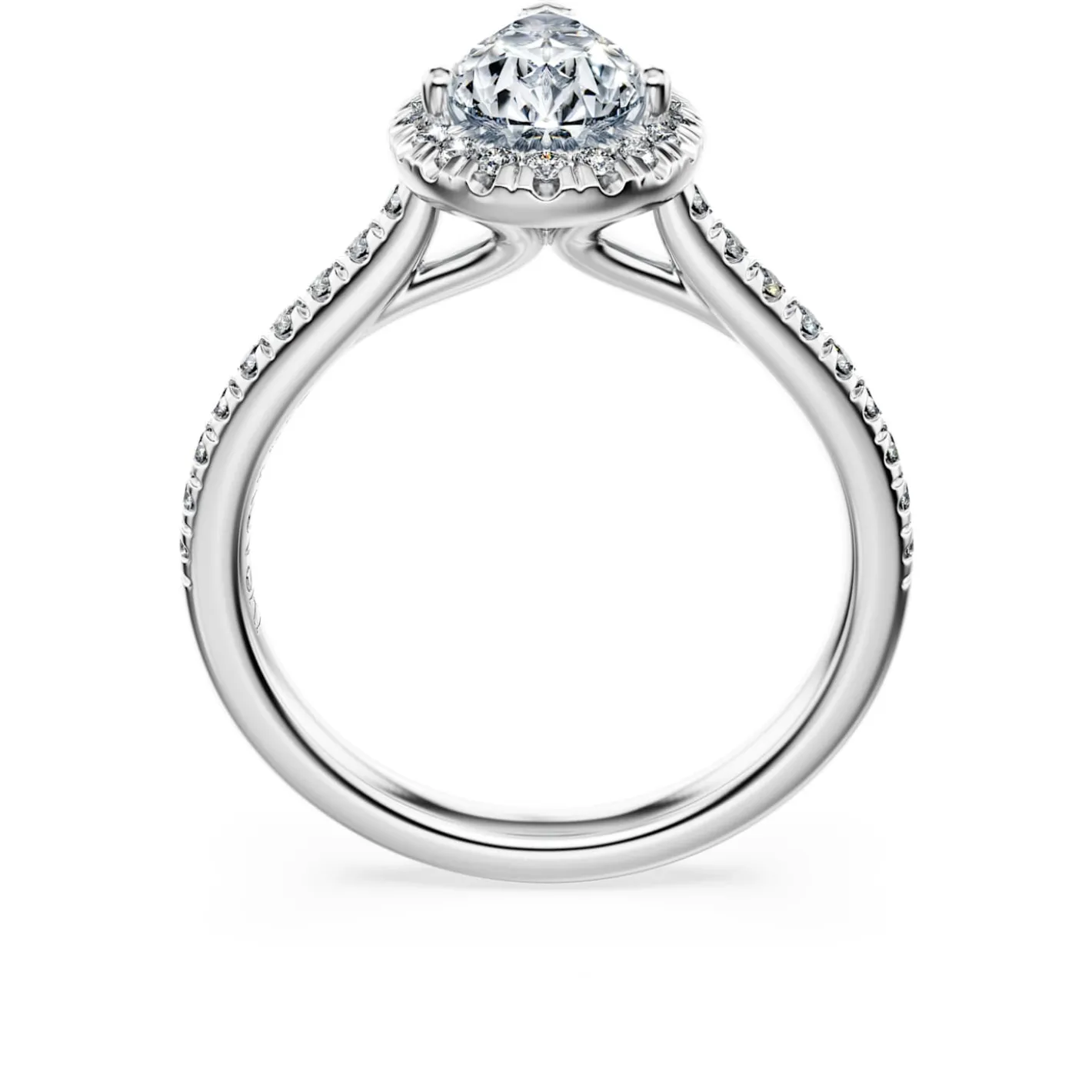 Anello solitario halo Eternity
