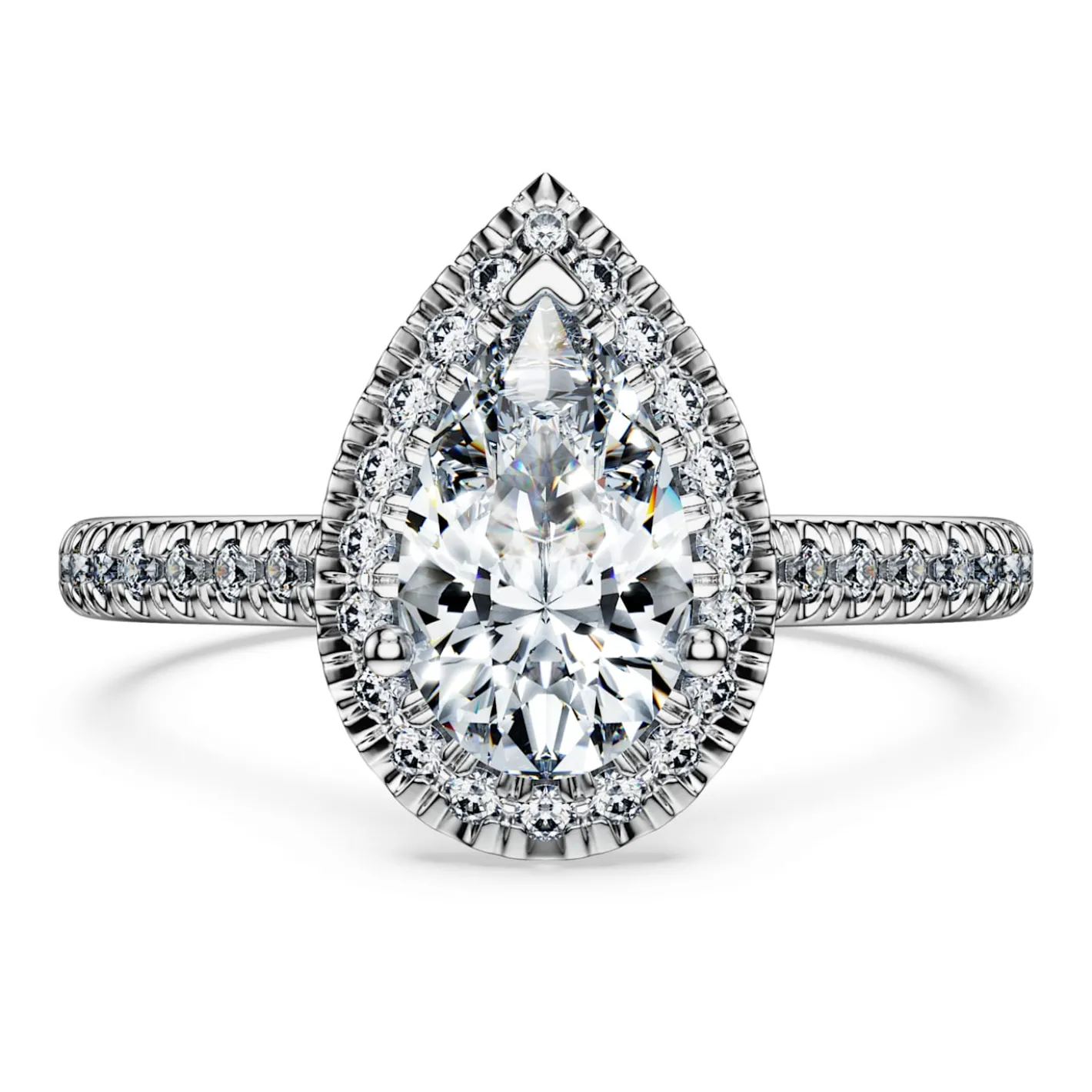 Anello solitario halo Eternity