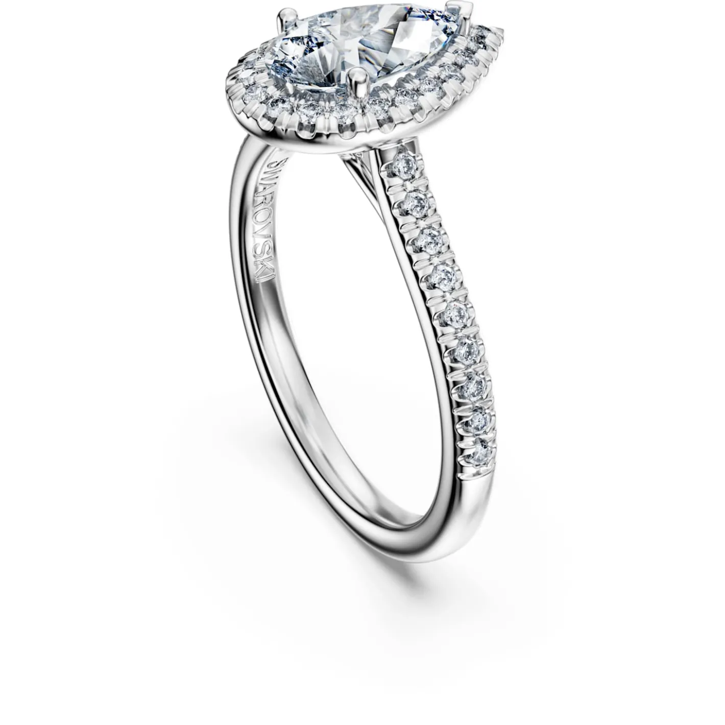 Anello solitario halo Eternity