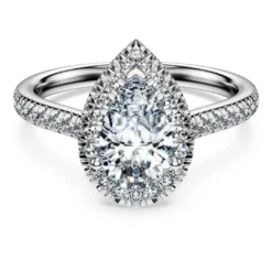 Anello solitario halo Eternity
