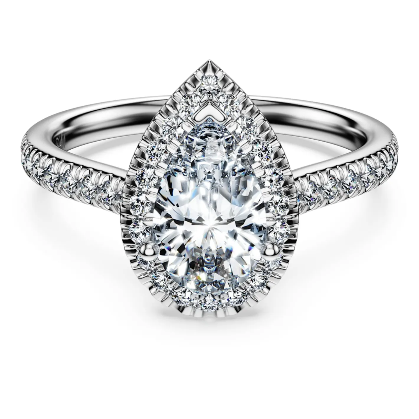 Anello solitario halo Eternity