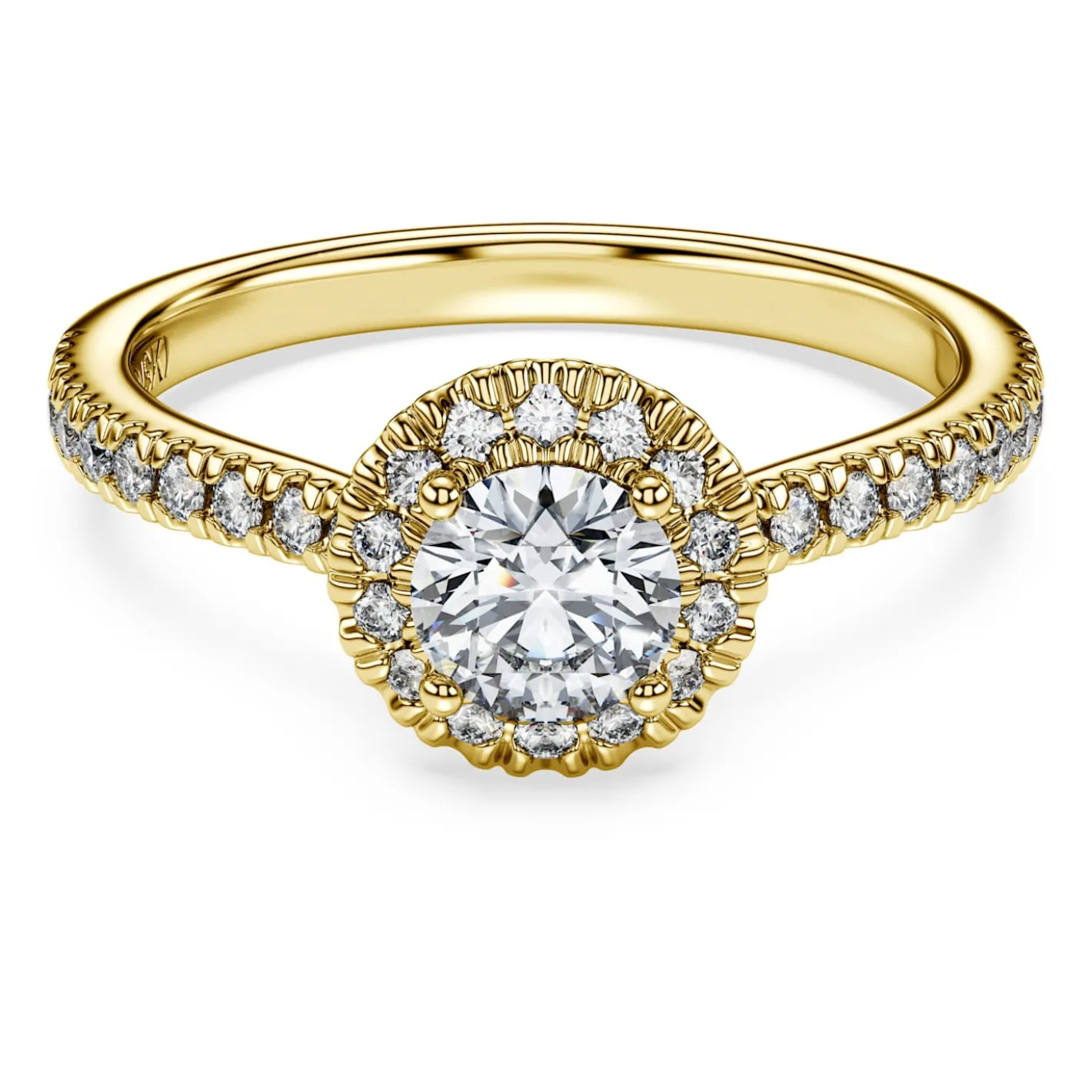 Anello solitario halo Eternity