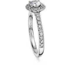 Anello solitario halo Eternity