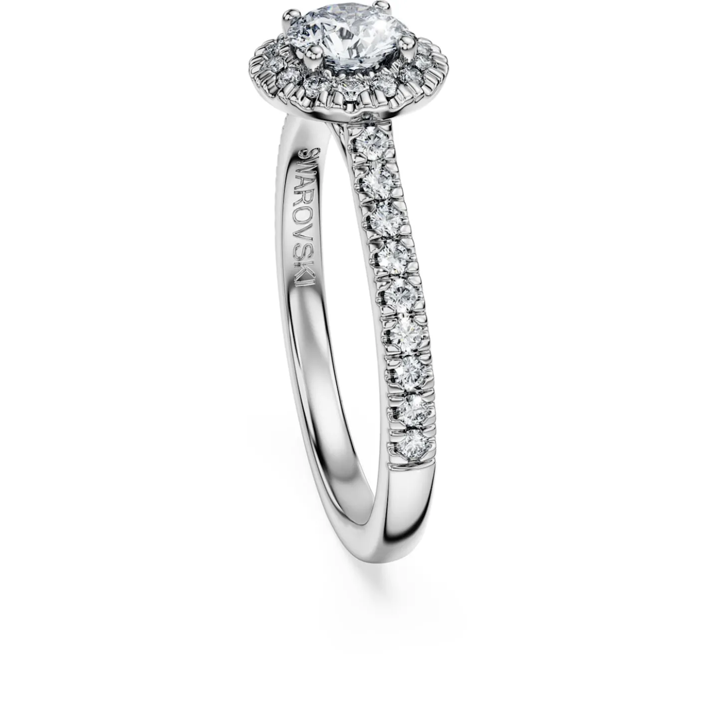 Anello solitario halo Eternity