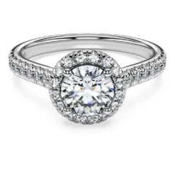 Anello solitario halo Eternity