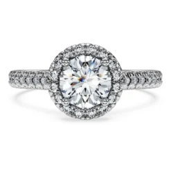 Anello solitario halo Eternity