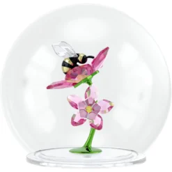 Idyllia Sfera in Vetro con Ape e Fiori