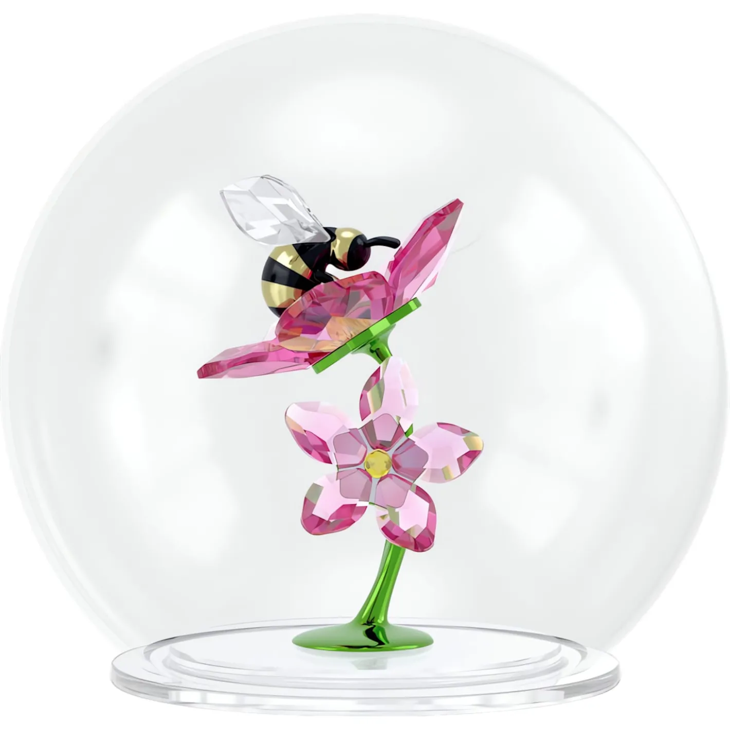 Idyllia Sfera in Vetro con Ape e Fiori