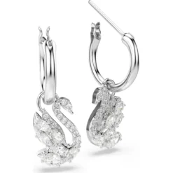 Orecchini pendenti Swan