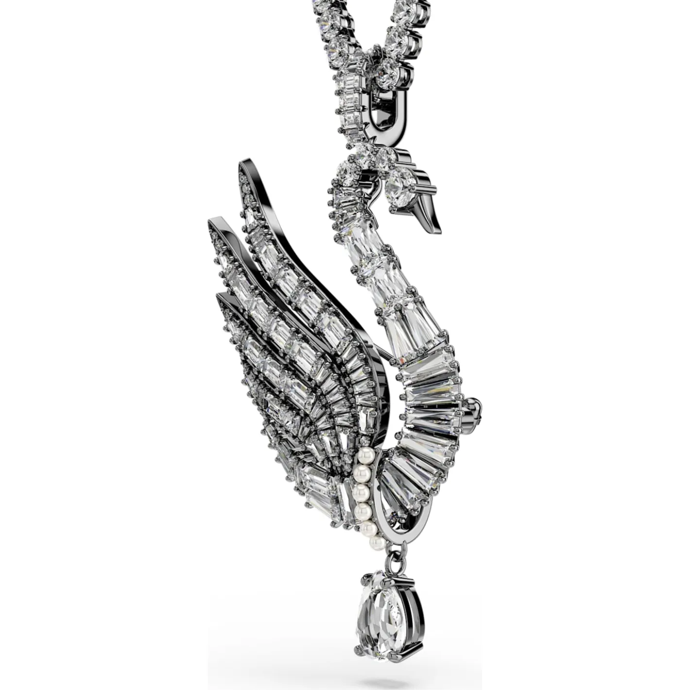 Pendente e spilla Swan