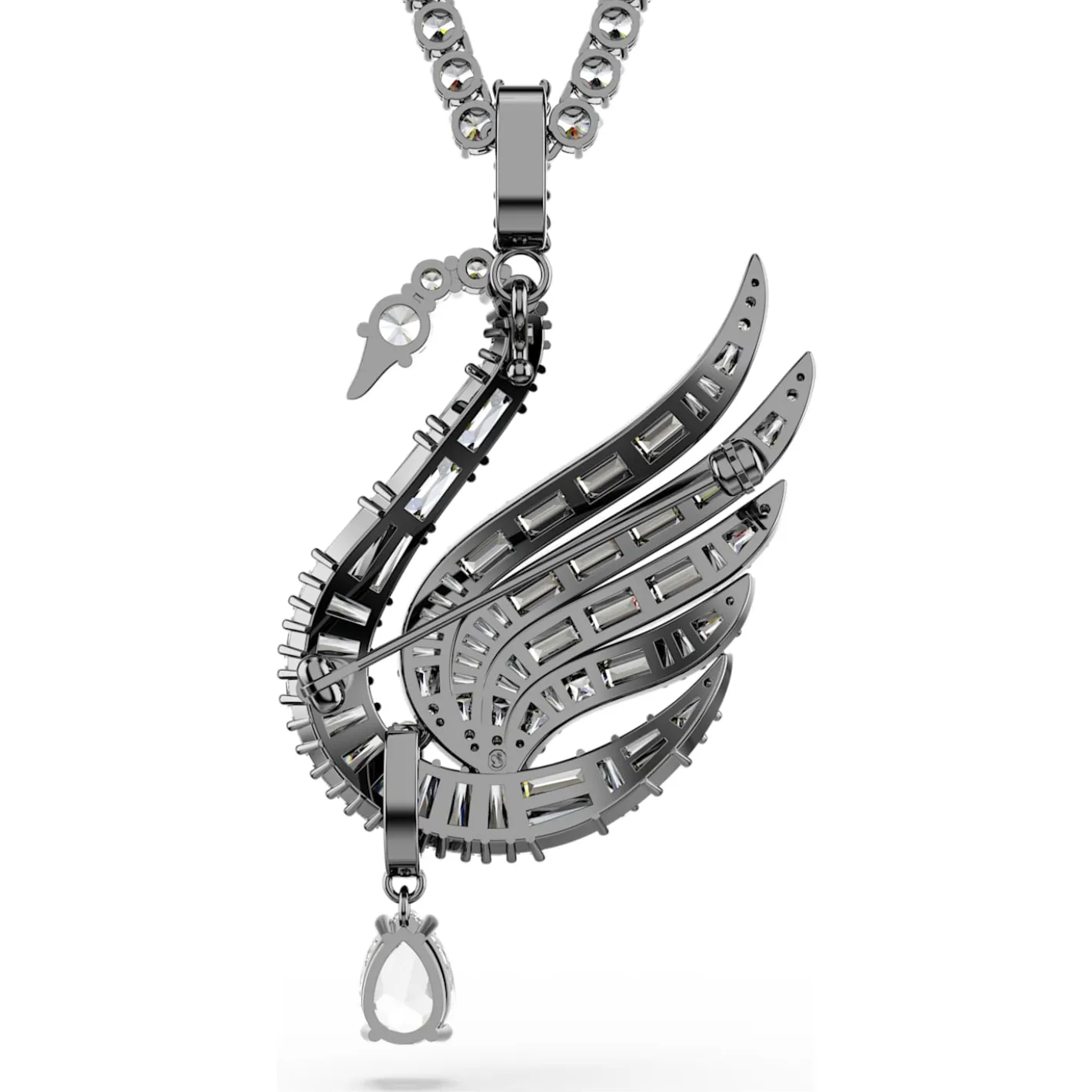 Pendente e spilla Swan
