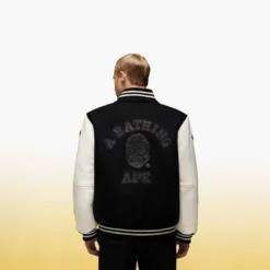 Shark Hooded Varsity Jacket A BATHING APE® Shark