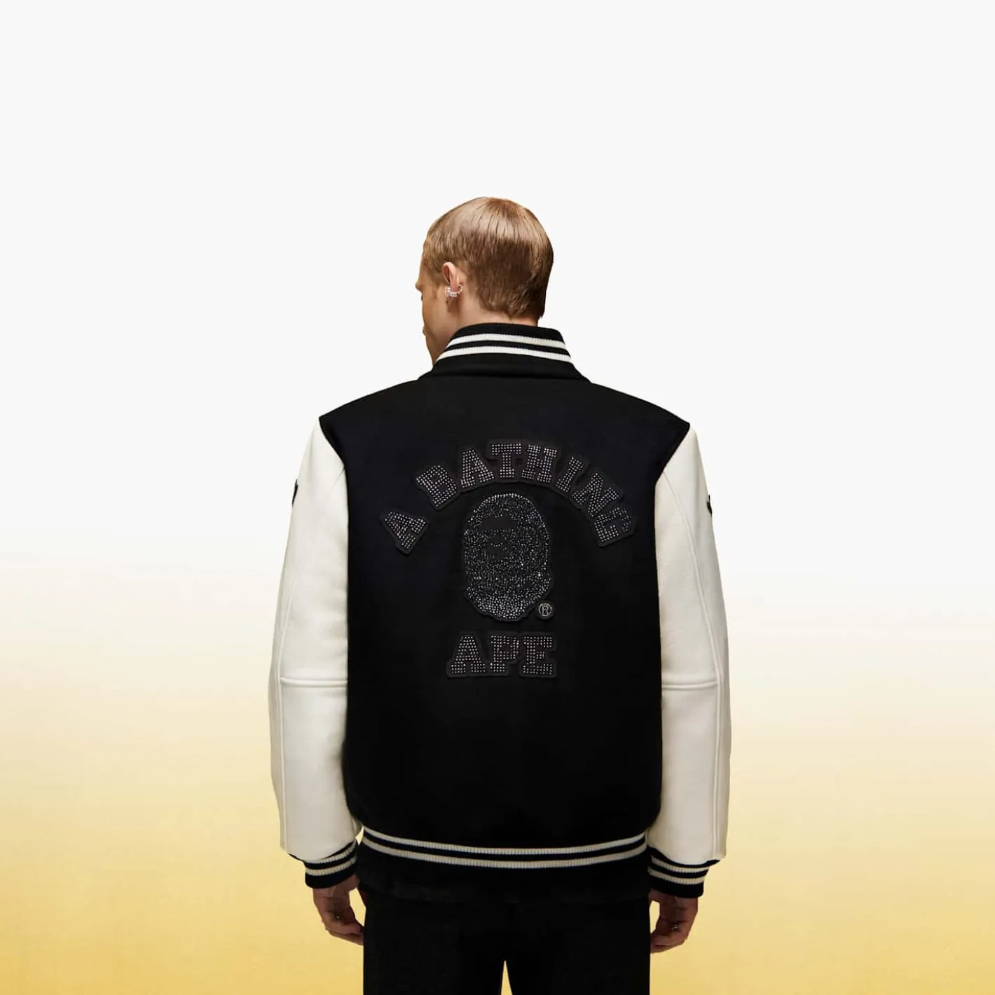Shark Hooded Varsity Jacket A BATHING APE® Shark