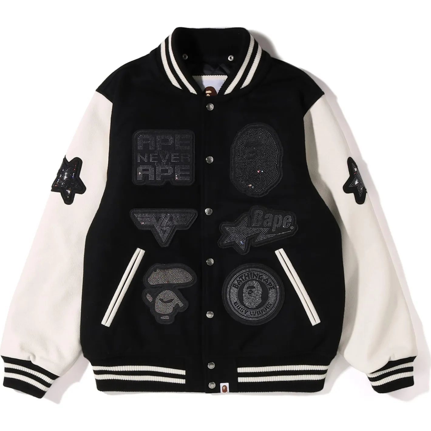Shark Hooded Varsity Jacket A BATHING APE® Shark